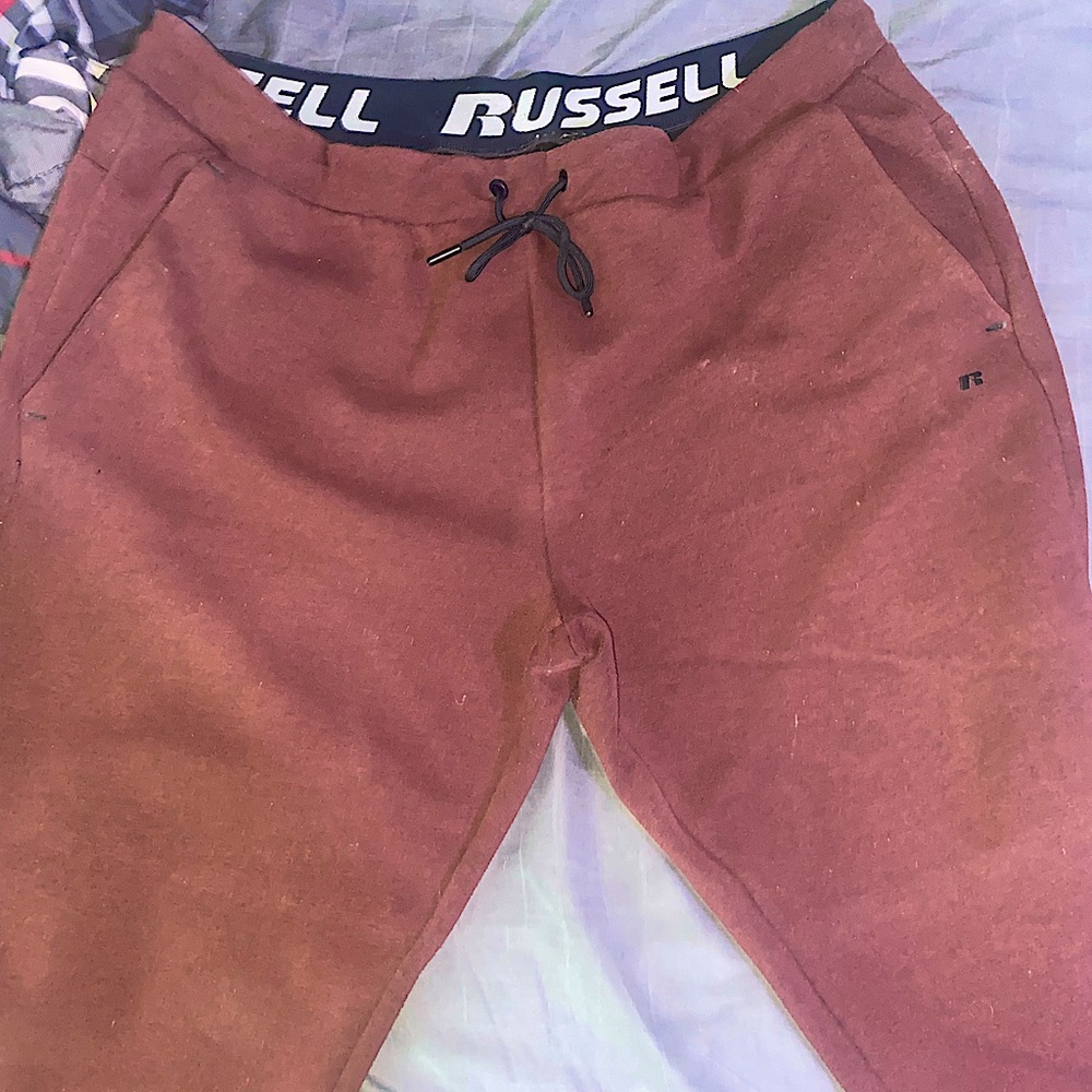 Russel Joggers, size XL maroon